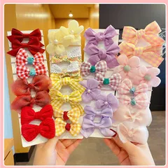 Dây Cột Tóc Cho Bé Gái Set 10 Buộc Tóc Nơ Xinh Xắn