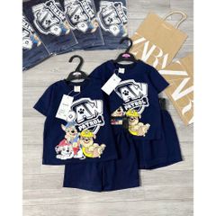 Bộ Cotton mềm mịn cho bé trai PAW PATROL hình Chú Chó Cứu Hộ đáng yêu