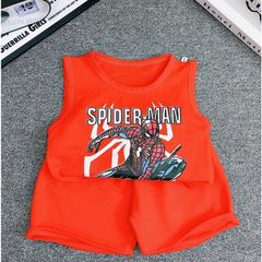 Bộ sát nách bé trai hoạ tiết siêu nhân người nhện Spiderman chất đũi mát cho bé 7kg đến 26kg