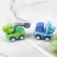 Bộ 6 Xe Hơi Đồ Chơi Mini có Dây Cót Họa tiết Khủng Long Đáng yêu Cho Bé