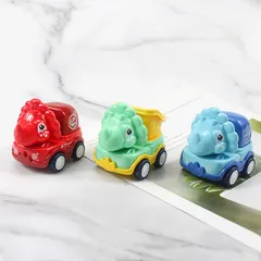 Bộ 6 Xe Hơi Đồ Chơi Mini có Dây Cót Họa tiết Khủng Long Đáng yêu Cho Bé