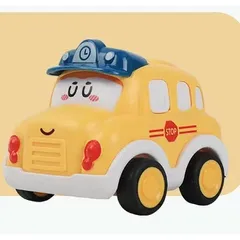 Bộ 6 Xe Hơi Đồ Chơi Mini có Dây Cót Hoạt Hình Dễ Thương Cho Bé