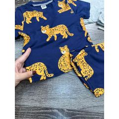SET 2 Bộ quần áo in hình con Báo chất cotton 100% mềm mát siêu đẹp