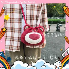 Túi Đeo Chéo Cho Bé Gái Hình Gấu Dâu Lotso Cực Kỳ Cá Tính