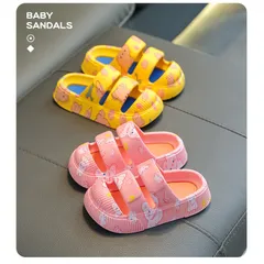 Dép Sục Cho Bé Gái Siêu Nhẹ Chống Trơn Trượt Họa Tiết Hoạt Hình Dễ Thương