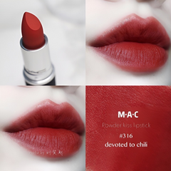 Son MAC Powder Kiss Lipstick Devoted To Chili đỏ ớt 240764