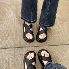 Dép Sandal Nữ Quai Chéo N12 Đế Eva Tăng Chiều Cao 5cm - Kiểu Dáng Basic Hot Trend, Phong Cách Thời Trang Đẹp, Đủ Size