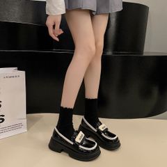 Giày Đốc Nữ MIUMIU N258 - Giày Oxford Đế Eva 5cm Siêu Nhẹ, Thời Trang Nữ Hàng Chính Hãng Full Box