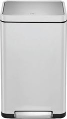 Thùng rác inox chống bám vân tay EKO X-Cube 30L - Thùng đạp bằng kim loại vệ sinh, hiện đại và an toàn cho gia đình