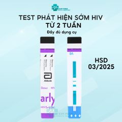 Bộ test HIV phát hiện sớm - Que thử thế hệ thứ 4 Alere & CTK Combo Ag/Ab, kết quả chính xác sau chỉ 14 ngày, dễ sử dụng