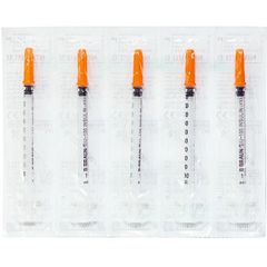 Bơm Tiêm Insulin Braun Omnican 1Ml/100IU Đầu Cam - Thiết Bị Y Tế Không Đau Cho Người Tiểu Đường