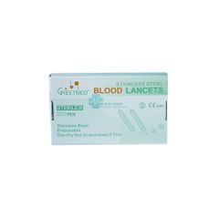 Kim Lấy Máu Lancet Greetmed Hộp 200 Cái - Kim Chích Vô Trùng Cho Xét Nghiệm & Spa, An Toàn và Tiện Lợi
