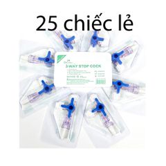 Khóa Ba Chạc Y Tế Greetmed - Bộ 50 Chiếc Dụng Cụ Mix Tinh Chất An Toàn, Đạt Tiêu Chuẩn ISO, Không Độc Tố
