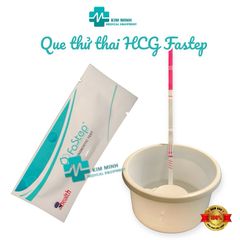 Que thử thai Fastep - Phát hiện thai sớm nhanh chóng và chính xác với hướng dẫn sử dụng rõ ràng, trang bị đầy đủ trong hộp.