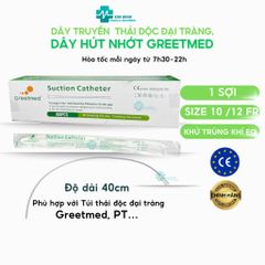 Dây Truyền Thải Độc Đại Tràng Enema Gerson GREETMED® Size 10-12 - Thiết Bị Y Tế An Toàn, Chuyên Dụng Súc Rửa Đại Tràng
