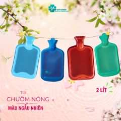 Túi Chườm Nóng Cao Su 2 Lít - Giúp Giảm Đau Hiệu Quả Cho Người Lớn & Trẻ Em - Thời Gian Giữ Nhiệt Lâu, An Toàn Khi Sử Dụng