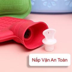 Túi Chườm Nóng Cao Su 2 Lít - Giúp Giảm Đau Hiệu Quả Cho Người Lớn & Trẻ Em - Thời Gian Giữ Nhiệt Lâu, An Toàn Khi Sử Dụng