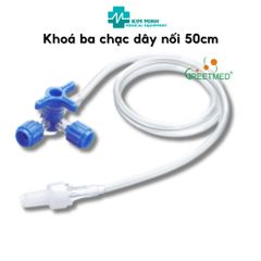 Khóa 3 Chạc Greetmed - Khóa 3 Ngã Có Dây Nối Vô Trùng Đối Với Thiết Bị Y Tế - Nhiều Kích Cỡ 10cm, 25cm, 35cm, 50cm, 100cm