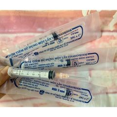 Combo 10 Ống Bơm Tiêm Sử Dụng Một Lần Vinahankook 5ml/cc - Thiết Bị Y Tế Chất Lượng Cao, Tiêu Chuẩn ISO, Dùng An Toàn Cho Sức Khỏe