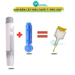 Kim Lấy Máu Không Đau Accu-Chek Safe-T-Pro Uno - Thiết Bị Y Tế An Toàn, Dễ Dàng Sử Dụng Cho Người Tiểu Đường, Trẻ Em, Mới Sinh