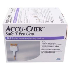 Kim Lấy Máu Không Đau Accu-Chek Safe-T-Pro Uno - Thiết Bị Y Tế An Toàn, Dễ Dàng Sử Dụng Cho Người Tiểu Đường, Trẻ Em, Mới Sinh