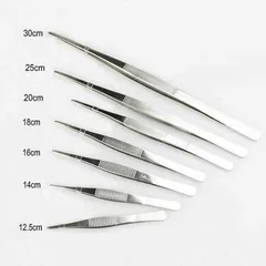 Nhíp Gắp Y Tế Pakistan 18cm, 12cm - Nhíp Phẫu Thuật Thép Không Gỉ, Chất Lượng Cao Dùng Trong Y Tế và Gia Đình