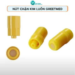 Nút Chặn Kim Luồn GREETMED Heparin Cap - Phụ Kiện Y Tế An Toàn Màu Vàng, Dùng Cho Kim Tiêm và Đầu Dẫn Truyền Tĩnh Mạch