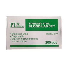 Kim Lấy Mụn PT Medical Blood Lancet Hộp 200 Cái - Kim Chích Lấy Máu An Toàn, Tiện Lợi Cho Spa và Chăm Sóc Sức Khỏe Tại Nhà