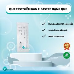 Test Nhanh Viêm Gan C Dạng Que 4mm - Xét Nghiệm Định Tính Kháng Thể HCV - Kết Quả Nhanh Chỉ Trong 10 Phút, Độ Nhạy 99,9%