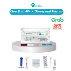 Bộ Test Nhanh HIV và Giang Mai Tại Nhà Fastep - Bộ Dụng Cụ Xét Nghiệm Chính Xác Cao, Kết Quả Nhanh Trong 10 Phút