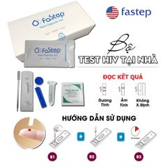 Bộ Test Nhanh HIV và Giang Mai Tại Nhà Fastep - Bộ Dụng Cụ Xét Nghiệm Chính Xác Cao, Kết Quả Nhanh Trong 10 Phút