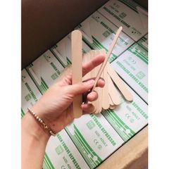 Đè Lưỡi Gỗ GREETMED Tiệt Trùng - Hộp 100 Que Dùng Trong Khám Họng, Miệng, An Toàn và Tiêu Chuẩn Y Tế