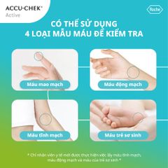 Hộp 25 Que Thử Đường Huyết ACCU-CHEK® Active - Thiết Bị Kiểm Tra Đường Huyết Chính Hãng, Hạn Sử Dụng 06/2026