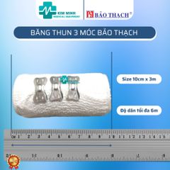 Cuộn Băng Gạc Co Giãn Bảo Thạch - Y Tế 2 Móc/3 Móc, Độ Co Dãn Cao, Hỗ Trợ Giảm Đau, Sử Dụng Được Nhiều Lần
