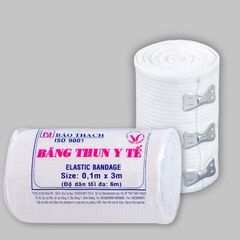 Cuộn Băng Gạc Co Giãn Bảo Thạch - Y Tế 2 Móc/3 Móc, Độ Co Dãn Cao, Hỗ Trợ Giảm Đau, Sử Dụng Được Nhiều Lần