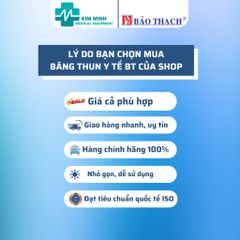 Cuộn Băng Gạc Co Giãn Bảo Thạch - Y Tế 2 Móc/3 Móc, Độ Co Dãn Cao, Hỗ Trợ Giảm Đau, Sử Dụng Được Nhiều Lần