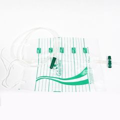 Lốc 10 Túi Đựng Nước Tiểu Greetmed Van T Có Dây Cột, Dung Tích 2000ml, Tiện Dụng Cho Bệnh Nhân Sử Dụng Dài Hạn
