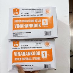 Kim Tiêm Insulin Sử Dụng Một Lần Vinahankook 1cc (10 Cây) - Thiết Bị Y Tế Tiểu Đường Vô Trùng Dùng Trong Thẩm Mỹ Spa