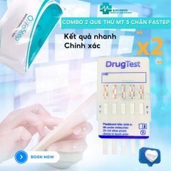 Que Thử Ma Túy 5 Chân Fastep - Bộ 2 Que Thử Tại Nhà Phát Hiện Nhanh 5 Loại Ma Túy - Kết Quả Chính Xác 99%