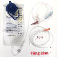 Combo Túi Thải Độc Đại Tràng 1200ml - Thực Hiện Thụt Tháo Café Enema Tại Nhà, Giúp Detox Ruột Hiệu Quả