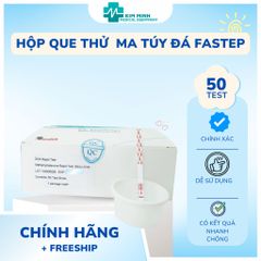 Que Thử Ma Túy Đá Methaphetamin Fastep - Hộp 50 Test và 50 Cốc, Kiểm Tra Nhanh Lưu Ý Sử Dụng Hàng Chính Hãng