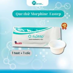 Que Thử Morphine Fastep - Bộ Xét Nghiệm Nước Tiểu (01 Que Test + 01 Cốc) - Phát Hiện Morphine/Heroin Nhanh Chóng