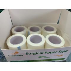 Combo 3 Cuộn Băng Keo Giấy Y Tế Greetmed 2,5 cm x 10 Yard - An Toàn Cho Da Nhạy Cảm, Không Để Lại Vết Dính