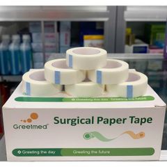 Combo 3 Cuộn Băng Keo Giấy Y Tế Greetmed 2,5 cm x 10 Yard - An Toàn Cho Da Nhạy Cảm, Không Để Lại Vết Dính