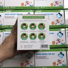 Khẩu Trang Trẻ Em Họa Tiết Khủng Long 3 Lớp - Hộp 50 Chiếc Quai Vải Không Đau Tai, An Toàn, Kháng Khuẩn Cho Trẻ 6-13 Tuổi