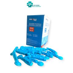 Bộ 100 Kim Lấy Máu Tròn SINTRURE - Kim Chích Không Đau Dùng Cho Máy Đo Đường Huyết - An Toàn và Tiệt Trùng
