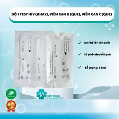 Bộ Xét Nghiệm Nhanh HIV, Viêm Gan B, Viêm Gan C Fastep - Kiểm Tra Chất Lượng, Độ Nhạy Cao, Dễ Sử Dụng Tại Nhà