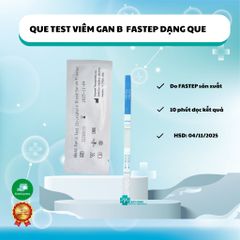 Bộ Xét Nghiệm Nhanh HIV, Viêm Gan B, Viêm Gan C Fastep - Kiểm Tra Chất Lượng, Độ Nhạy Cao, Dễ Sử Dụng Tại Nhà