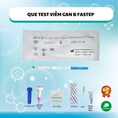 Bộ Xét Nghiệm Nhanh HIV, Viêm Gan B, Viêm Gan C Fastep - Kiểm Tra Chất Lượng, Độ Nhạy Cao, Dễ Sử Dụng Tại Nhà