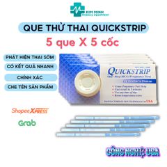 Combo 10 Que Thử Thai QUICKSTRIP - Dụng Cụ Thử Thai Chính Xác, Nhanh Chóng, Công Nghệ USA, Phát Hiện Thai Sớm Tại Nhà